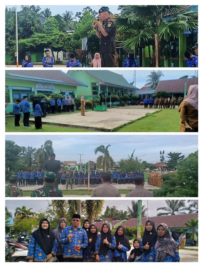MIN 2 Batang Hari Mengikuti Upacara Memperingati Hari Bela Negara di SMPN 5 Batang Hari