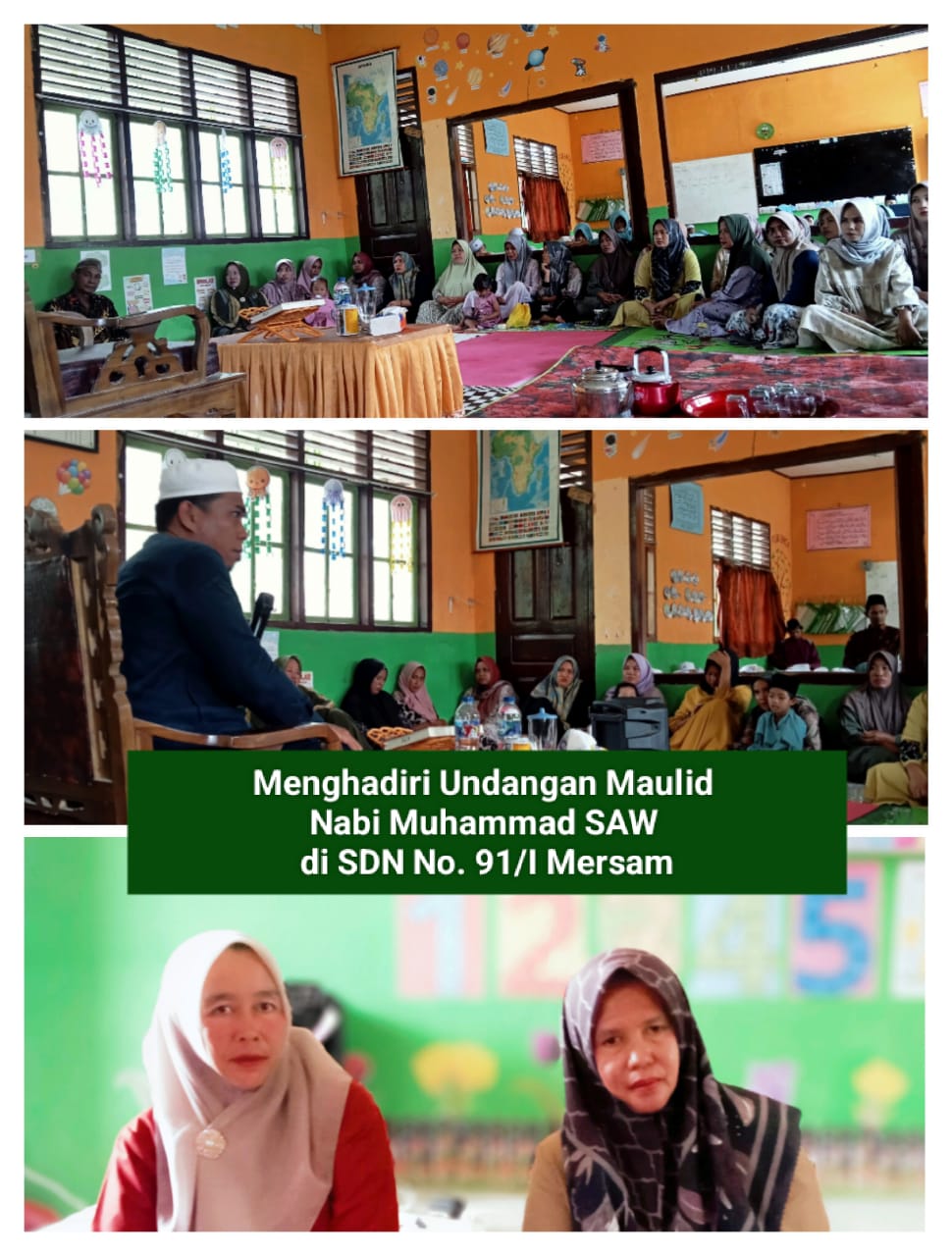 Kepala MIN 2 Batang Hari Hadiri Undangan Maulid Nabi Muhammad SAW di SDN No 91/1 Kecamatan Mersam