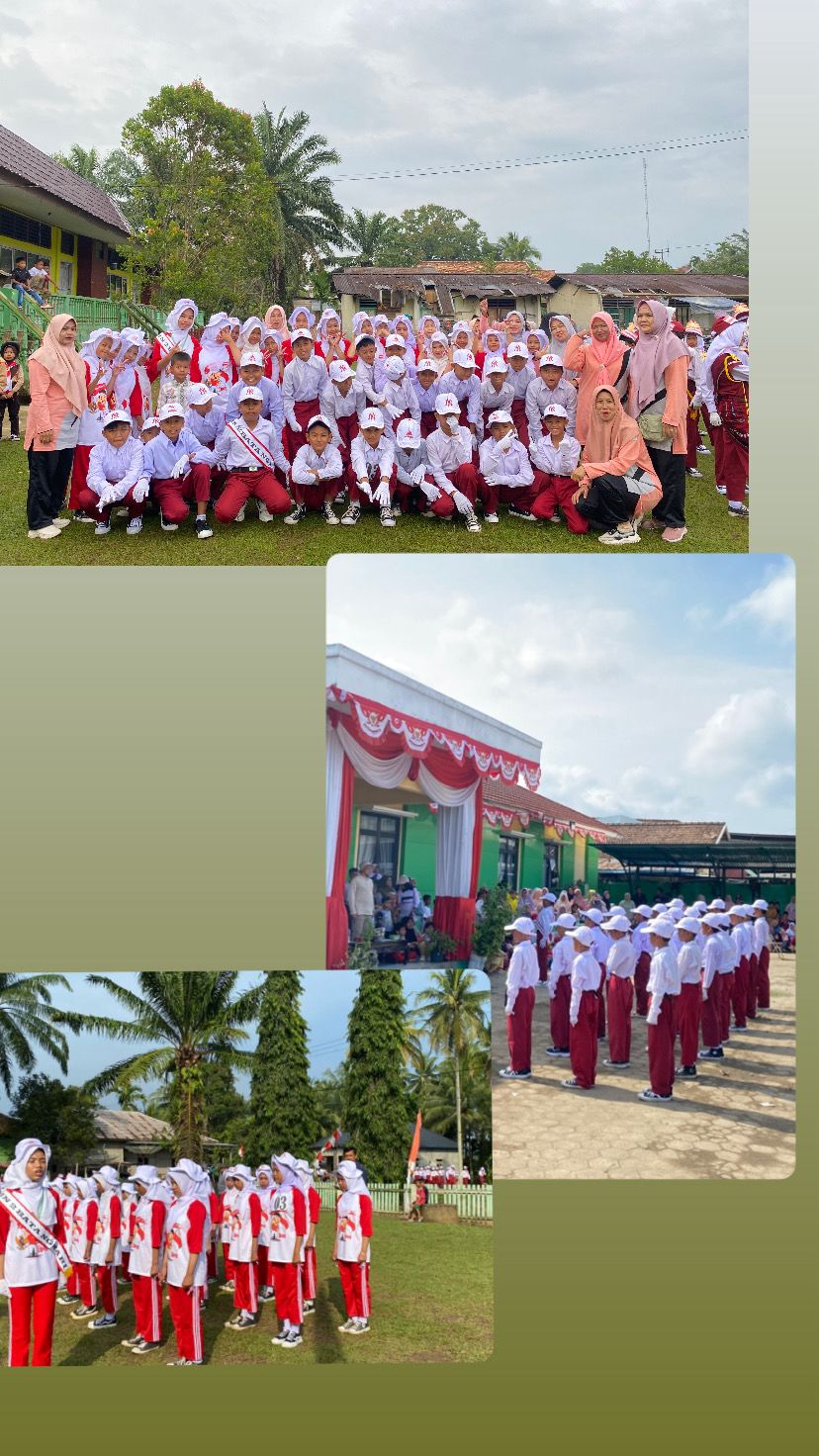 SEMARAK KEMERDEKAAN MIN 2 BATANG HARI MENGIKUTI LOMBA PAWAI GERAK JALAN DI KECAMATAN MERSAM