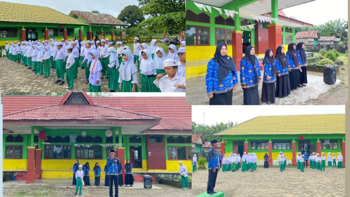 Pelaksanaan Upacara Bendera Di MIN 2 BATANG HARI Berjalan Dengan Lancar