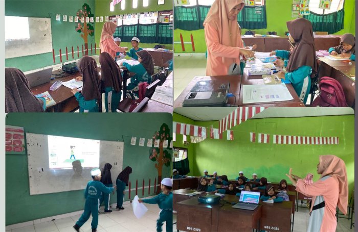 Mengukur Benda Menggunakan Satuan Tidak Baku ibu Lidiyana laksanakan supervisi